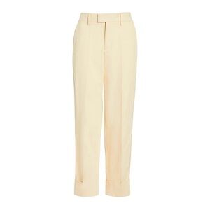 Zadig & Voltaire Butter Yellow Tissu Italian Cotton Luxe Trousers Peter Poplin 2